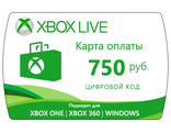 Купить дешево Карта оплаты Xbox Live 750 рублей Купить ключ дешево Карта оплаты Xbox Live 750 рублей
