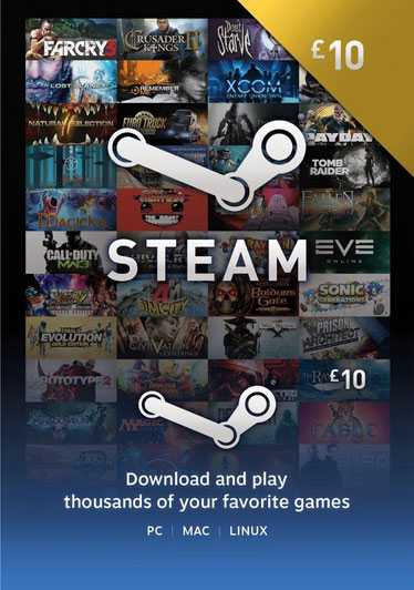 Купить дешево Карта оплаты Steam 10 фунтов Купить ключ дешево Карта оплаты Steam 10 фунтов