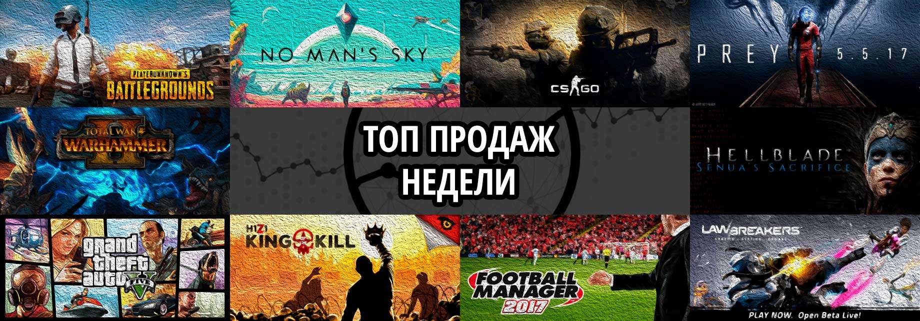 Топ продаж за неделю: Playerunknown’s Battlegrounds, No Man’s Sky и Counter-Strike. Global Offensive