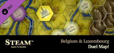Купить Steam. Rails to Riches. Belgium & Luxembourg Map
